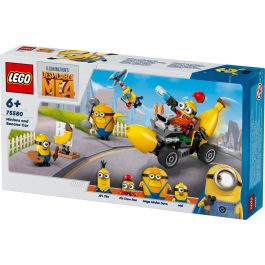 LEGO 75580 Minions et la Voiture-Bananne, Jeu de Construction, 136 Pièces