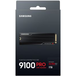 M.2. SAMSUNG 9100 PRO Heatsink NVMe 1TB PCIe 5.0 14.700 MB/s Lesen 13.300 MB/s Schreiben Interne SSD fr PC-Gaming