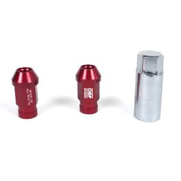 Omp Speed Jeu De 20 Écrous En Aluminium M14x1.5 Clé De 19 Longueur 40 Mm Rouge OMPS09931406
