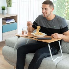 Pack Table d'Appoint Pliante Multi-Usage et Coussin de lecture avec accoudoirs InnovaGoods