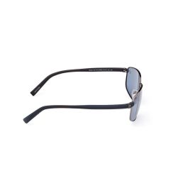 Timberland Lunettes de soleil homme TB9325 08D rectangulaires monture métal polarisées gris 150mm