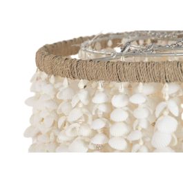 Suspension Home ESPRIT Blanc Coquillages 50 W 40 x 40 x 70 cm