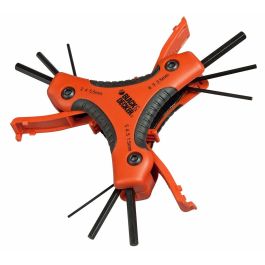 Clés hexagonales pliantes Black & Decker bdht0-71628 1,5-2-2,5-3-4-4,5-5-5,5-6 mm