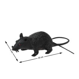 Décoration Halloween Rata Negra - Grande Rat Noir Effrayant aux Yeux Rouges pour Maison Hantée et Fête Terrible - 22x9 cm Precio: 10.5. SKU: S1130073