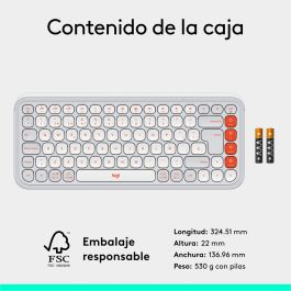 Clavier Logitech 920-013069 Blanc