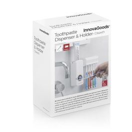 Pack Distributeur de Dentifrice avec Porte Brosse à Dents et Distributeur Automatique Rechargeable de Savon Liquide InnovaGoods