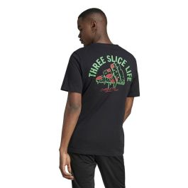 T-shirt à manches courtes homme Adidas Pizza Noir 15-16 Ans