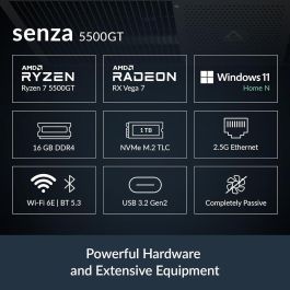 PC de bureau Arctic ACPCC00003A 16 GB RAM 1 TB SSD