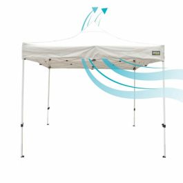 Tonnelle Aktive 300 x 300 x 220 cm Blanc Pliable Hauteur réglable