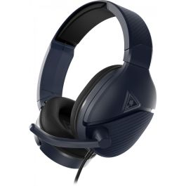 Turtle Beach Recon 200 Gen 2 - Casque Gaming Filaire Circum-Aural avec Microphone Désactivable - Noir et Bleu Nuit