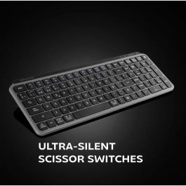 Clavier sans fil Mars Gaming MKSILENKEYSES Noir Espagnol Qwerty