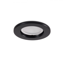 Aro de Foco LED Downlight Circular "Sara" Acero Negro 81mm, Compatible GU10/GU5.3