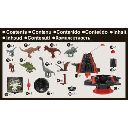 Epoch Jeu de société Jurassic World Shaky Volcano EPO5054131075098 - Le volcan entre en éruption, il faut sauver les dinosaures !