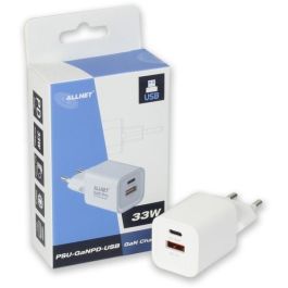 Z ALLNET Ersatznetzteil QC USB-C PD GaN Netzteil Power Supply45Watt 1x USB Typ-A QC 1x USB Typ-C**EU PLUG**
