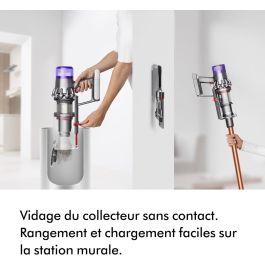 Dyson 394464-01 Aspirateur-balai sans fil 2 en 1 V10 Origin - Cyclonique, Rouge, Batterie 60 min, 150 AW, avec brosse motorisée