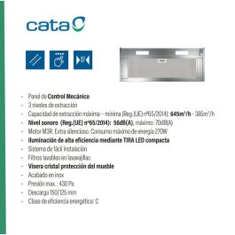 Hotte standard Cata ARMONIA80X Acier