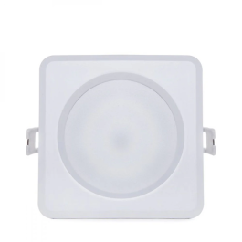 Downlight LED 15W 1264Lm 2700K IP65 pour Salles de Bain/Cuisines, 50 000H, Carré, [SL-DLFS04-15W-WW]