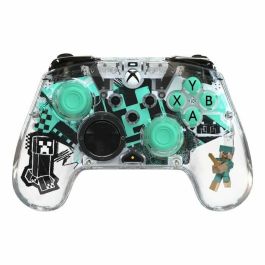 PDP Manette sans fil transparente Minecraft Diamond pour Xbox Series X|S, Xbox One et PC PDP0708056074067