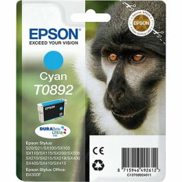 Epson T0892 Cartouche d'encre Cyan DURABrite Ultra pour Stylus SX100/SX115/SX200/SX405/SX415/S20/S21/SX105/SX110/SX210/SX215/SX400/SX410/SX218 Precio: 22.89. SKU: S7732595
