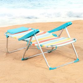 Chaise de Plage Aktive 48 x 90 x 60 cm (2 Unités)