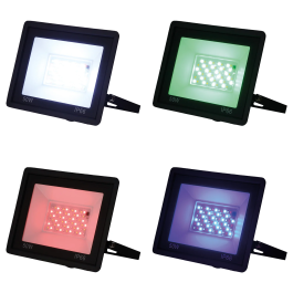 Projecteur LED RGBW 150W avec Télécommande, Extérieur, Haute Efficacité, 150-265V, IP65