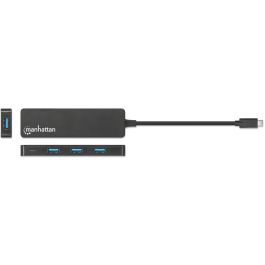MANHATTAN 4-Port USB 3.2 Gen 1 Hub C-Stecker auf 4x A-Buchse