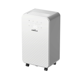 Doris Déshumidificateur 10L/jour, Réservoir 2L, 3 Modes (Normal, Séchage, Veille), Minuteur 24h, Mémoire, Auto-arrêt, 49x28x20cm, 270W