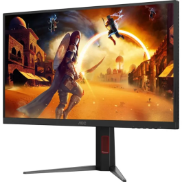 AOC Moniteur PC Gamer 27 Pouces (68.6 cm) U27G4XM, Double Mode 4K 160 Hz / FHD 320 Hz, Dalle Fast IPS Mini-LED HDR 1000, 0.5 ms, G-SYNC, Pivot, Hub USB, Réglable en Hauteur, Noir
