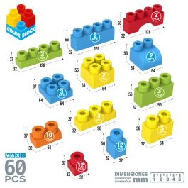 Blocs de construction Color Block 60 Pièces