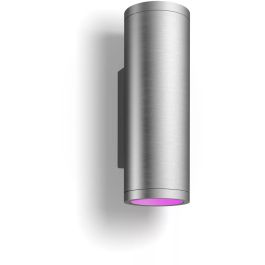 Philips Hue White & Color Ambiance Appear Wandleuchte rund Edelstahl 1200lm