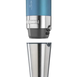 Sencor SHB 5602BL-EUE3 Mixeur plongeant 4 en 1 1200W avec technologie TITANIUM QuadBlade, 20 vitesses, poignée ergonomique, accessoires acier inoxydable, 6 ans garantie