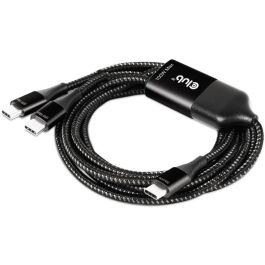 Club3D Ladekabel USB Typ C > 2x Typ C 1.83m 100W St/St