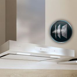 Hotte Conventionnelle Cecotec Bolero Flux TT 608000 Slim Glass 60 cm Blanche A++
