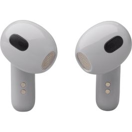 JBL Live Flex 3 - Casque sans fil intra-auriculaire Bluetooth 5.2 avec réduction de bruit, IP54, autonomie 7h (24h avec étui), argent