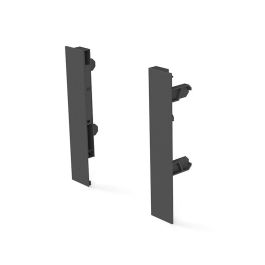 HERRAJES ALK Jeu de Fixation Frontal Qube H90 H120 H185 Hauteur H185 Finition Antracita