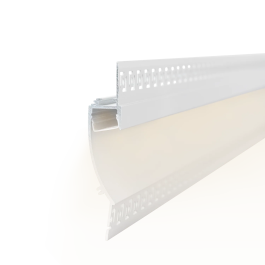 Profilé Aluminium 2 Mètres Intégration Murale Escayole/Pladur 18.5x15.5