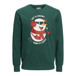 Sweat sans capuche homme JORTOON Jack & Jones 23149 Vert
