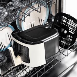 Friteuse à Air InnovaGoods Vynner Pro 6500 Crème 1700 W 6,5 L Acier inoxydable