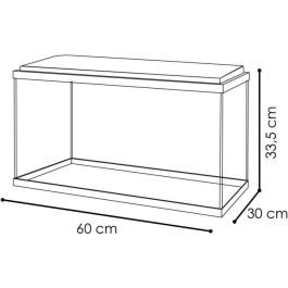 Ciano Acuario 60 Aquarium 58 L avec Filtre, LED, Chauffage et Consommables - Blanc