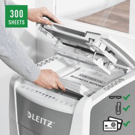 Déchiqueteuse de Papier Leitz IQ 300 Autofeed P4 60 L