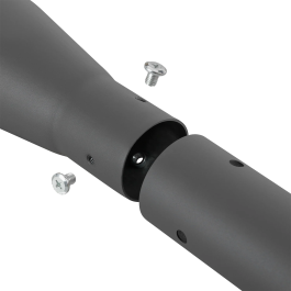 Colonne de Lampadaire Cylindrique 3M Démontable Gris Aluminium 1.8mm pour Lampadaires 76mm