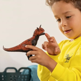 Schleich Carnotaurus 14586 Figurine de Dinosaure Jouet Peint à la Main pour Enfants