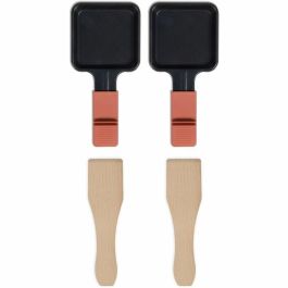 Livoo Raclette DOC310R pour 2 personnes 450W avec spatules et poêlons à fondue