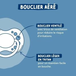 Dodie Tétines Anatomiques Lot de 2 A109 EDL +18 mois Mathilde Cabanas Bleu