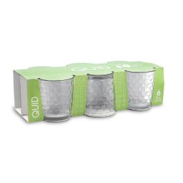 Set 6 Vasos Bajos Vidrio Square Quid 26 cL