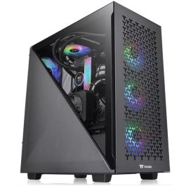 Thermaltake Divider 300 TG Air - Boîtier PC Midi-Tower Noir ATX - Vitre Latérale, 1x USB-C, 2x USB 3.2, Refroidissement Avancé - Compatible ATX, micro-ATX, Mini-ITX