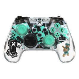 PDP Manette sans fil transparente Minecraft Diamond pour Xbox Series X|S, Xbox One et PC PDP0708056074067