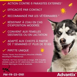 Advantix Pipetas Antiparasitarias 4 - Perros Medianos 10-25kg