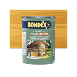Bondex Lasure Bois Exterieur 2 en 1 5L - Chene Clair Satin - Protection Longue Duree 12 Ans Toutes Saisons - Haute Resistance UV, Eau, Humidite - Rendement 13m2/L Precio: 128.94. SKU: B17GR9CVMM