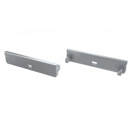 Bouchon de Fin de Profil Type SOLIS - Plastique - Gris